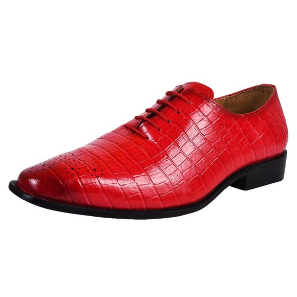 Leather Oxford Style Dress Shoes main image 8